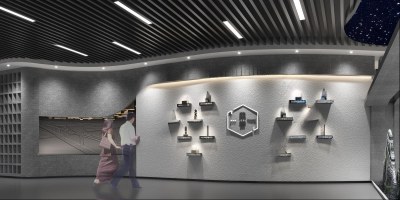 现代路桥展厅3D模型下载